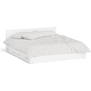 Кровать с ящиками СВК Мори 180, цвет белый (1026897) кронштейн мебельный белый 60x140x20x4