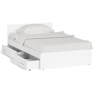 Кровать с ящиками СВК Мори 120, цвет белый (1026894)
