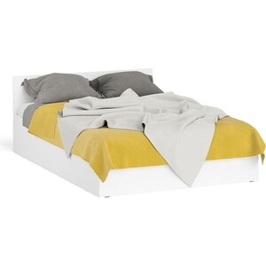 Кровать СВК Мори 140, цвет белый (1026890) кронштейн мебельный белый 80x120x40x4