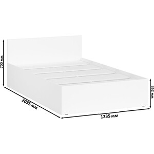 Кровать СВК Мори 120, цвет белый (1026889)