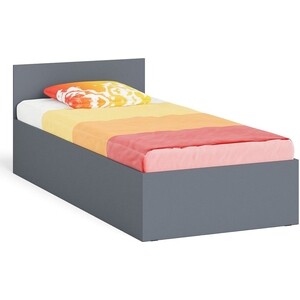 Кровать СВК Мори 090, цвет графит (1026899) кровать с ящиками свк мори 140 графит 1026906