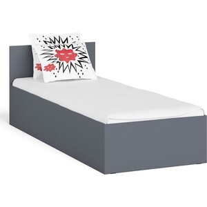 Кровать СВК Мори 080, цвет графит (1026898) кровать с ящиками свк мори 180 графит 1026908