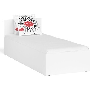 Кровать СВК Мори 080, цвет белый (1026887) кронштейн мебельный белый 60x140x20x4