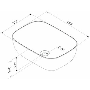 Раковина-чаша Am.Pm Func 45х33 (M8FWCC10450WG)