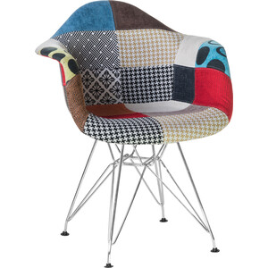 фото Стул обеденный dobrin daw patchwork lmzl-pp620g цвет сиденья мозаика