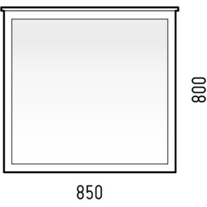 Зеркало Corozo Таормина 85х80 белое (SD-00001109)