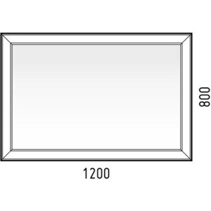 Зеркало Corozo Барго 120х80 подсветка, сенсор, белое (SD-00000860)
