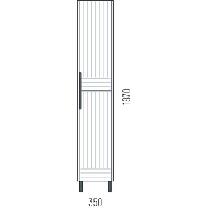 Пенал Corozo Терра 35х187 графит матовый (SD-00001325)