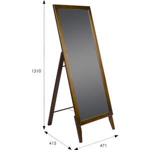 Зеркало напольное Мебелик BeautyStyle 29 средне-коричневый 131 см х 47,1 см (П0006825)