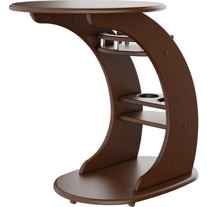 Стол придиванный Мебелик Люкс орех (П0006751) стол журнальный приставной мебелик неро орех п0003558