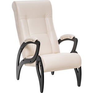 Кресло Leset Модель 51, венге, экокожа Polaris Beige кресло для отдыха мебелик шоле экокожа ева 2 каркас венге
