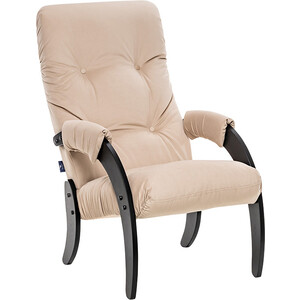 Кресло Leset Модель 61, венге текстура, ткань V18 кресло leset модель 51 венге экокожа polaris beige