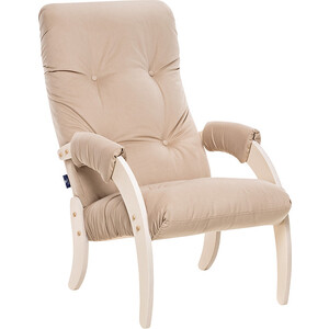 Кресло Leset Модель 61, дуб беленый, ткань V18 кровать раскладная мебель импэкс leset модель 206