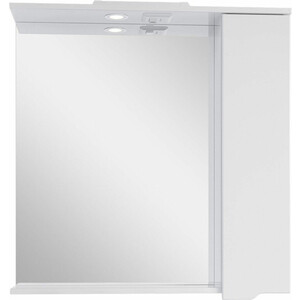 Зеркало-шкаф Sanstar Bianca 80х75 с подсветкой, белый (152.1-2.5.1.) зеркало шкаф sanstar июнь 80х75 с подсветкой белый 7 1 2 4 1
