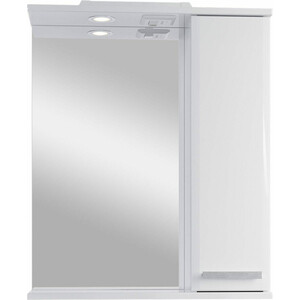 Зеркало-шкаф Sanstar Аура 60х70 с подсветкой, белый (292.1-2.4.1.)