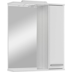Зеркало-шкаф Sanstar Аура 60х70 с подсветкой, белый (292.1-2.4.1.)