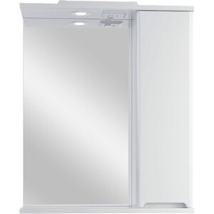 Зеркало-шкаф Sanstar Модена 60х75 с подсветкой, белый (174.1-2.4.1.АДЕ)