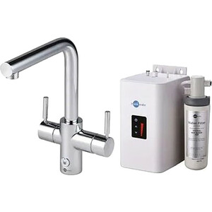 Смеситель для кухни InSinkErator AquaHot с системой мгновенного приготовления кипяченой воды, хром (F-4N1L-C) смеситель для кухонной мойки rush с фильтром ms9035 33
