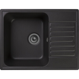 Кухонная мойка Reflection Prima RF0460BL черная кухонная мойка ulgran бетон prima 650 05