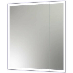 Зеркало-шкаф Reflection Cube 70х80 подсветка, датчик движения, белый (RF2212CB) зеркало шкаф misty