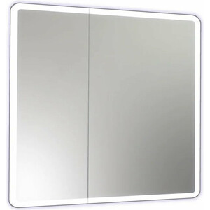 Зеркало-шкаф Reflection Chill 80х80 подсветка, датчик движения, белый (RF2315CH) зеркало двустороннее hasten c x7 увеличением и led подсветкой has1811 silver led подсветка 3 уровня