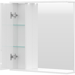 Зеркало-шкаф Volna Joli 70х70 левое с подсветкой, белый (zsJOLI70.L-01)