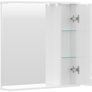 Зеркало-шкаф Volna Joli 70х70 правое с подсветкой, белый (zsJOLI70.R-01)
