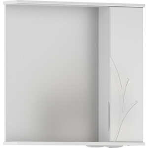 Зеркало-шкаф Volna Adel 70х70 правое с подсветкой, белый (zsADEL70.R-01)
