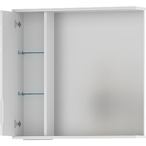 Зеркало-шкаф Volna Adel 70х70 левое с подсветкой, белый (zsADEL70.L-01)