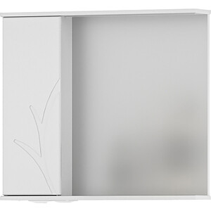 Зеркало-шкаф Volna Adel 80х70 левое с подсветкой, белый (zsADEL80.L-01) зеркало шкаф mixline прометей 61х80 левый белый 4640030868735
