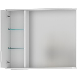Зеркало-шкаф Volna Adel 80х70 левое с подсветкой, белый (zsADEL80.L-01)
