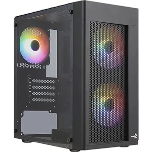 Корпус Aerocool MiniTower HEXFORM-G-BK-v2 black (4711099471799) (без блока питания)