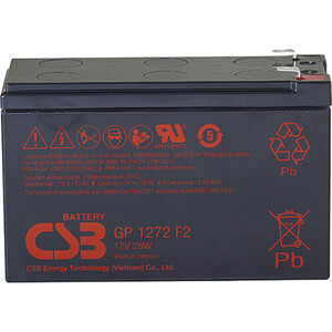 Батарея CSB GP1272 F2 (28W) 12V 7.2Ah свинцово кислотный аккумулятор csb gp 1272 f2 12 в 7 2 ач
