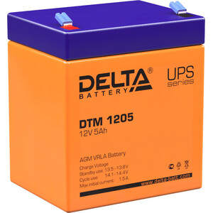 Батарея Delta 12V 5Ah (DTM 1205 F2) аккумуляторная батарея delta dtm 1217