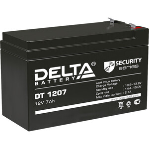Батарея Delta 12V 7Ah (DT 1207) аккумуляторная батарея delta ст1214 ytx14 bs ytx14h bs ytx16 bs yb16b a 12 в 14 ач прямая