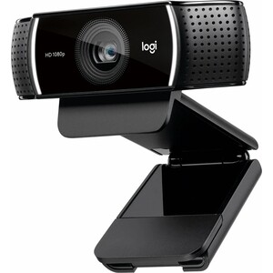 Веб-камера Logitech C922 Pro Stream black (2MP, 1920x1080, микрофон, USB 2.0) (960-001089) микрофон ritmix rdm 126 black green