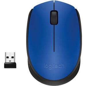 Мышь беспроводная Logitech M171 blue (USB, оптическая, 1000dpi) (910-004644) logitech m171