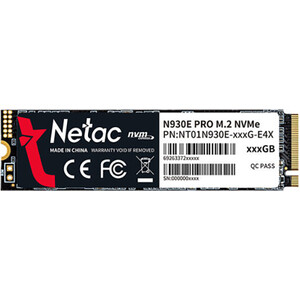 Накопитель NeTac SSD 1Tb N930E Pro PCI-E NVMe M.2 2280 (NT01N930E-001T-E4X) твердотельный накопитель netac n930e pro 1tb nt01n930e 001t e4x