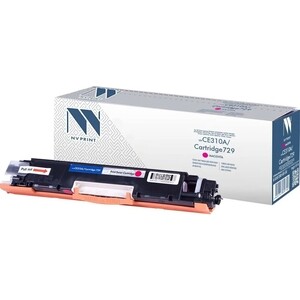 Картридж NV PRINT CE313A/Canon 729 Magenta для HP LaserJet Color Pro 100 M175a/M175nw/CP1025/CP1025nw/LBP7010C/LBP7018C (1000k) (NV-CE313A/729M) мфу hp color laserjet pro m283fdn 7kw74a