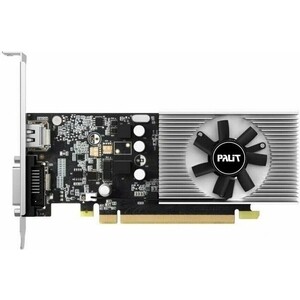 Видеокарта Palit NVIDIA GeForce GT1030 2Gb (64bit/DDR4/DVI/HDMI/RTL) (NEC103000646-1082F) видеокарта palit nvidia geforce rtx4070ti jetstream 12gb 192bit gddr6x hdmi dpx3 rtl ned407t019k9 1043j