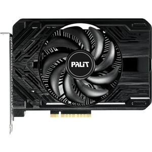 Видеокарта Palit NVIDIA GeForce RTX 4060 PA-RTX4060 STORMX 8GB GDDR6 (128-bit, DPx3 HDMI, RTL) (NE64060019P1-1070F) видеокарта gigabyte gtx1650 d6 windforce oc 4gb gddr6 128 bit dvi hdmi dp 2fan rtl