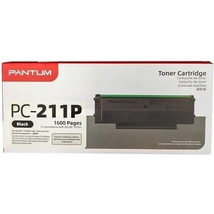 Картридж Pantum PC-211P black ((1600стр.) для P2200/P2500/M6500/M6600) (PC-211P) тонер cactus cs rk pc 211ev туба 65гр с чипом для принтера pantum p2200 2500 m6500 6550 6600