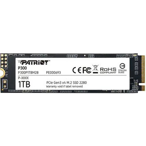 Накопитель PATRIOT SSD 1Tb P300 PCI-E NVME M.2 (P300P1TBM28) накопитель ssd patriot p300 1tb p300p1tbm28