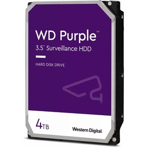 Накопитель Western Digital (WD) HDD SATA-III 4Tb Purple (5400rpm) 256Mb 3.5'' (WD43PURZ) seagate barracuda series st4000dm004 3 5 inch mechanical hard disk sata internal hdd 5400rpm 256mb cache for pc mac