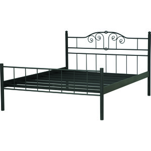 Кровать двойная ОЛМЕКО 42.26-01 Бостон (металл черный) (ML876879428) олмеко кровать одинарная раскладная смарт 42 19 металл