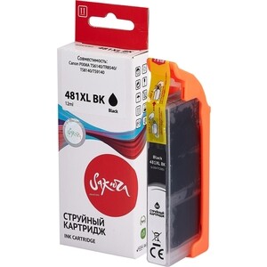 Картридж Sakura 2047C001 (481XL Black) для Canon, черный, 12 мл., 2280 к.