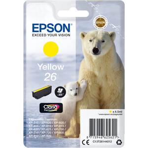 Картридж Epson 26 YE Ink Cartridge картридж для лазерного принтера netproduct 05x ce505x cartridge 719h