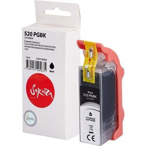 Картридж Sakura 2932B004 (520 PG Black) для Canon, черный, 16 мл., 340 к.