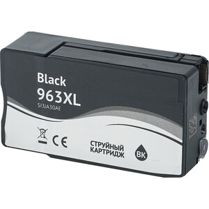 Картридж Sakura 3JA30AE (№963XL Black) для HP, черный, 58 мл., 2000 к.