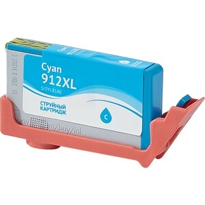 Картридж Sakura 3YL81AE (№912XL Cyan) для HP, голубой, 10,5 мл., 825 к.